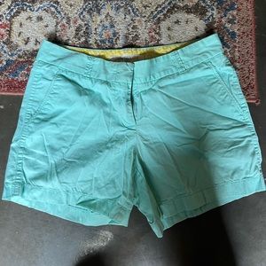 Seafoam J Crew shorts